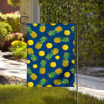 Blue Pineapple Pattern Print House Flag