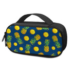 Blue Pineapple Pattern Print Insulin Cooler Travel Case