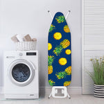 Blue Pineapple Pattern Print Ironing Board Cover