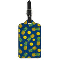 Blue Pineapple Pattern Print Luggage Tag