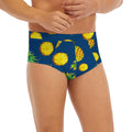 Blue Pineapple Pattern Print Men's Briefs