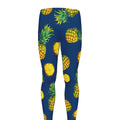 Blue Pineapple Pattern Print Men's Leggings