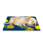 Blue Pineapple Pattern Print Pet Cooling Mat Cover
