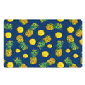 Blue Pineapple Pattern Print Polyester Doormat