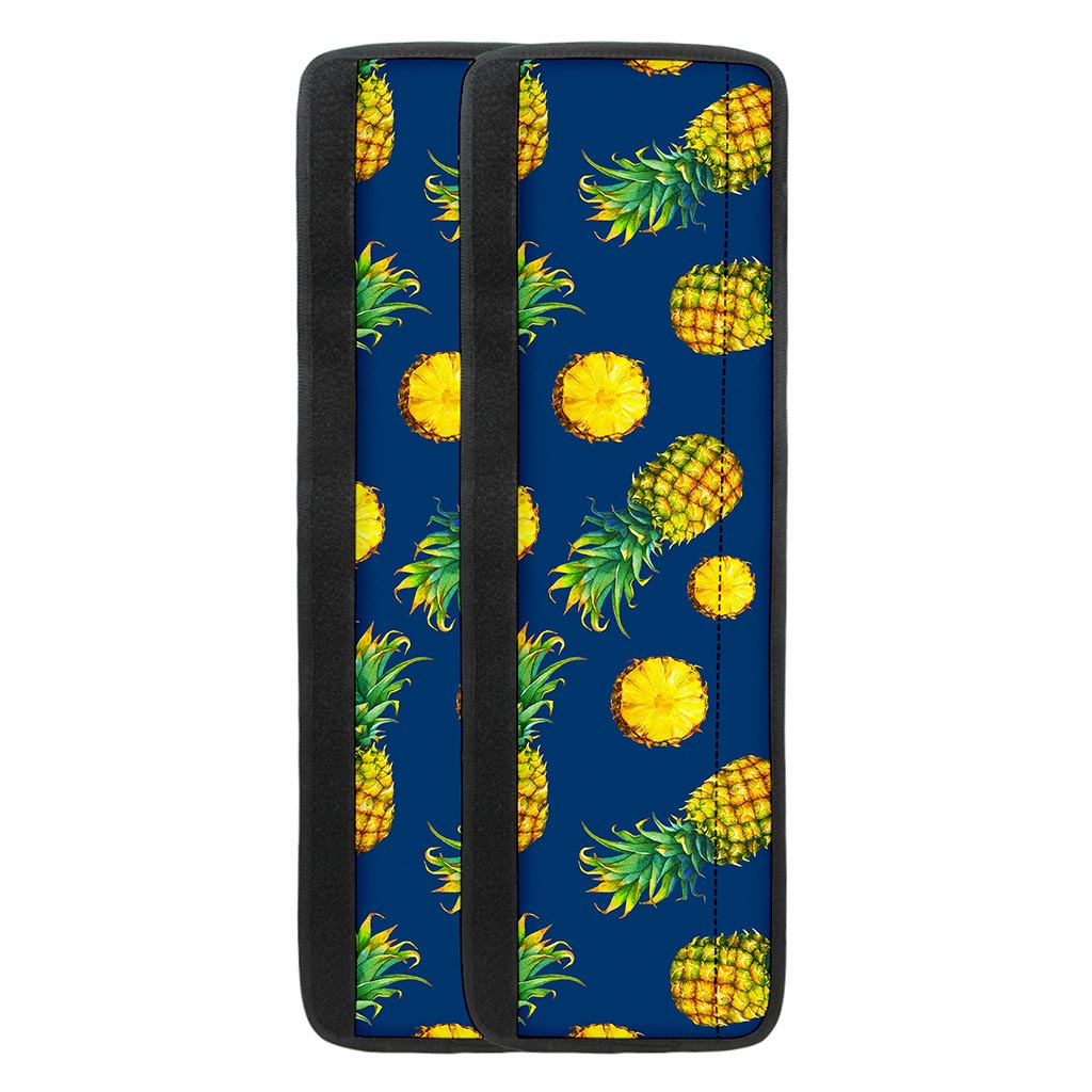 Blue Pineapple Pattern Print Refrigerator Handle Covers