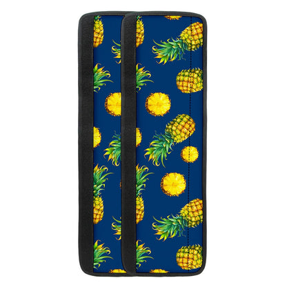 Blue Pineapple Pattern Print Refrigerator Handle Covers