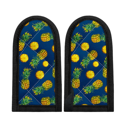 Blue Pineapple Pattern Print Skillet Handle Cover