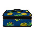 Blue Pineapple Pattern Print Small Lunch Bag