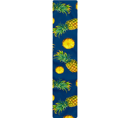 Blue Pineapple Pattern Print Table Runner