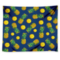 Blue Pineapple Pattern Print Tapestry