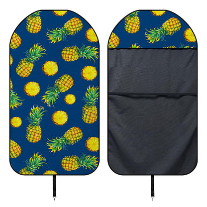 Blue Pineapple Pattern Print Waterproof Car Seat Cover