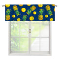 Blue Pineapple Pattern Print Window Valance