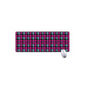 Blue Pink And Black Houndstooth Print Extended Mouse Pad
