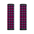 Blue Pink And Black Houndstooth Print Handle Covers