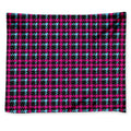 Blue Pink And Black Houndstooth Print Tapestry