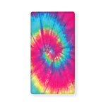 Blue Pink And Yellow Tie Dye Print Baby Crib Sheet