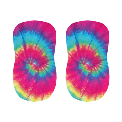 Blue Pink And Yellow Tie Dye Print Bar Stool Covers