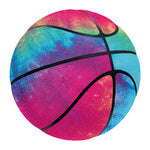 Blue Pink And Yellow Tie Dye Print Basketball