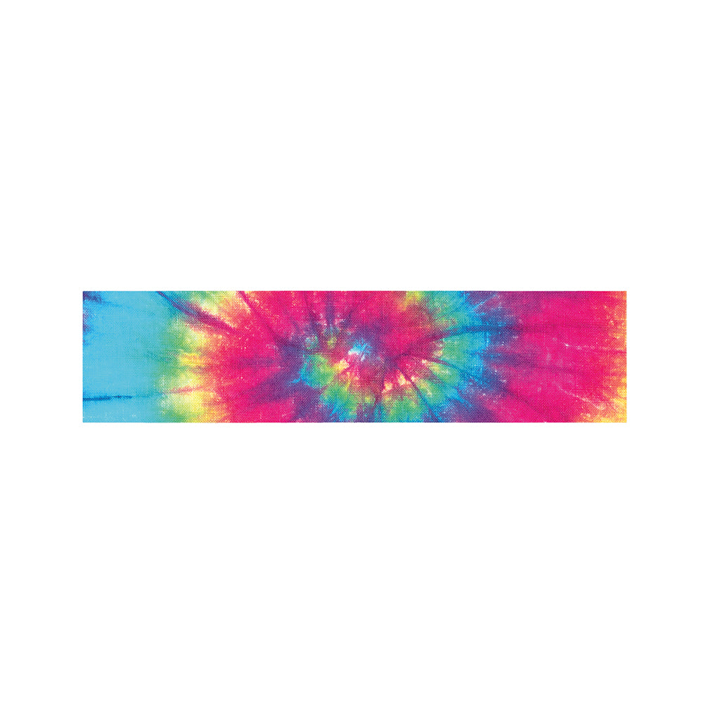Blue Pink And Yellow Tie Dye Print Bed Runner