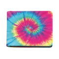 Blue Pink And Yellow Tie Dye Print Bifold Wallet