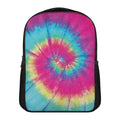 Blue Pink And Yellow Tie Dye Print Casual Backpack