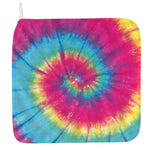 Blue Pink And Yellow Tie Dye Print Hand Towel