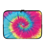 Blue Pink And Yellow Tie Dye Print Laptop Sleeve