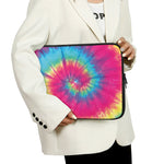 Blue Pink And Yellow Tie Dye Print Laptop Sleeve