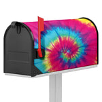 Blue Pink And Yellow Tie Dye Print Mailbox Cover