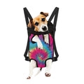 Blue Pink And Yellow Tie Dye Print Pet Carrier Backpack