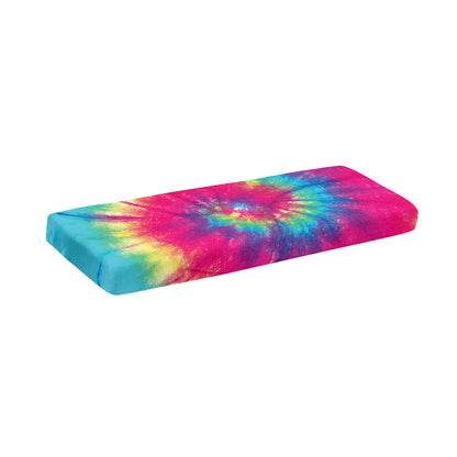 Blue Pink And Yellow Tie Dye Print Piano Keyboard Cover