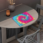 Blue Pink And Yellow Tie Dye Print Placemat