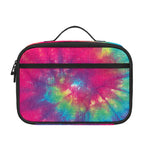 Blue Pink And Yellow Tie Dye Print Portable Lunch Bag
