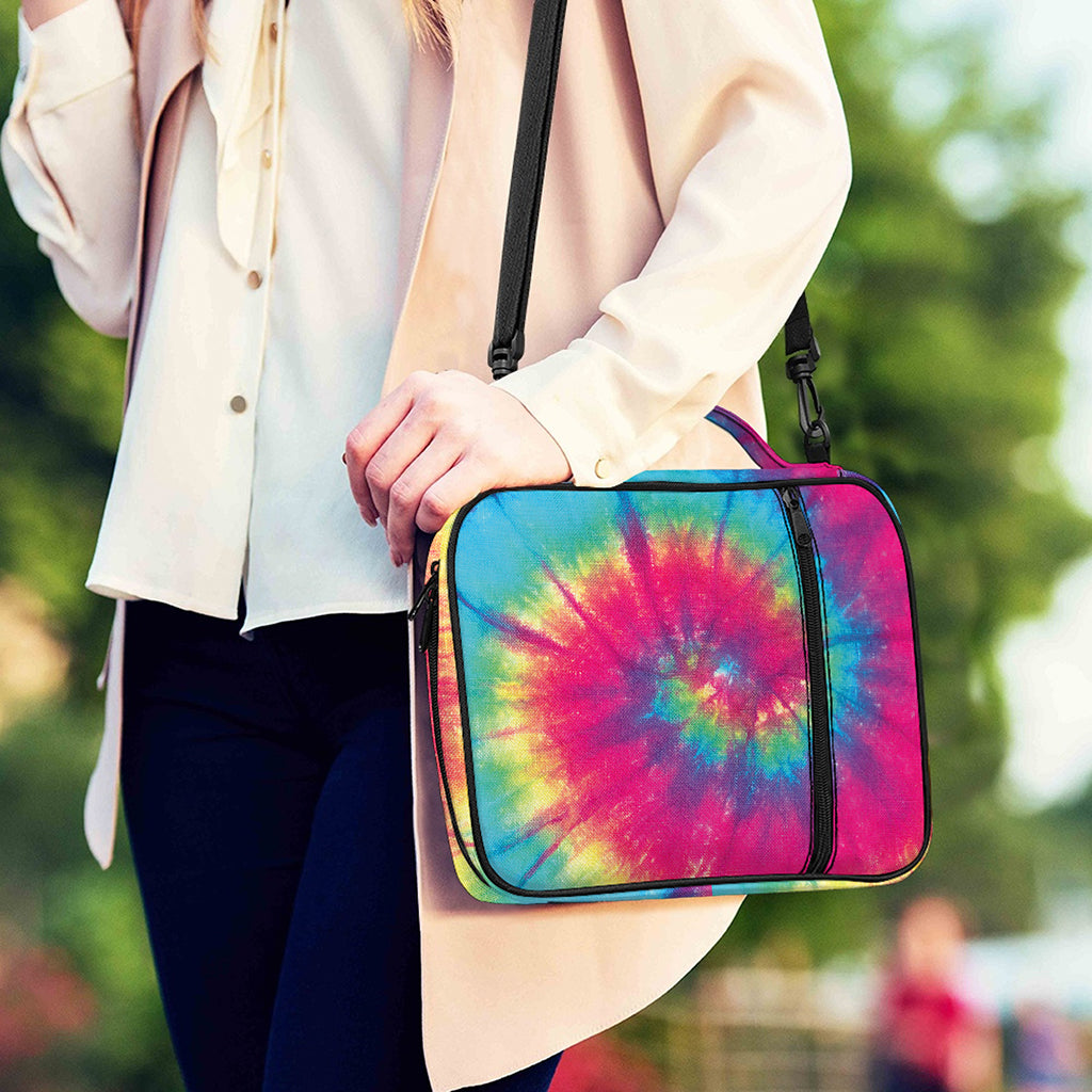 Blue Pink And Yellow Tie Dye Print Shoulder Strap Bible Bag