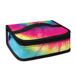 Blue Pink And Yellow Tie Dye Print Small Lunch Bag
