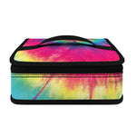 Blue Pink And Yellow Tie Dye Print Small Lunch Bag