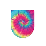 Blue Pink And Yellow Tie Dye Print Toilet Lid Cover