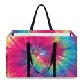 Blue Pink And Yellow Tie Dye Print Utility Tote Bag