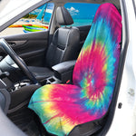 Blue Pink And Yellow Tie Dye Print Waterproof Car Seat Cover