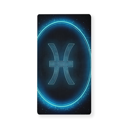 Blue Pisces Zodiac Sign Print Baby Crib Sheet