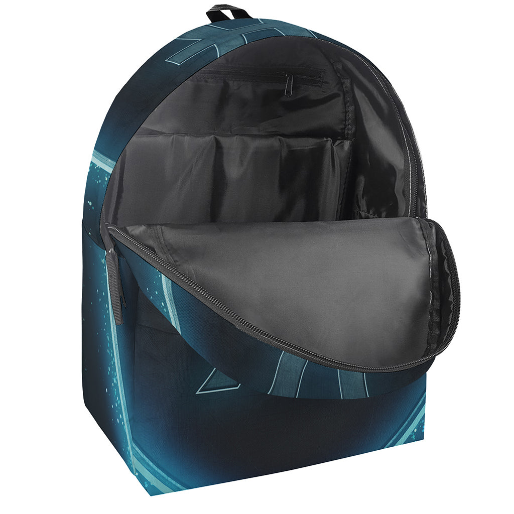 Blue Pisces Zodiac Sign Print Backpack