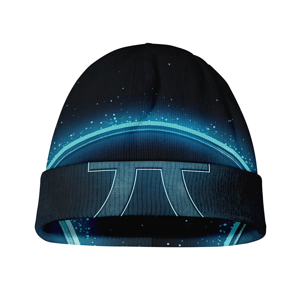 Blue Pisces Zodiac Sign Print Beanie