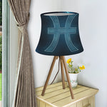 Blue Pisces Zodiac Sign Print Bell Lamp Shade