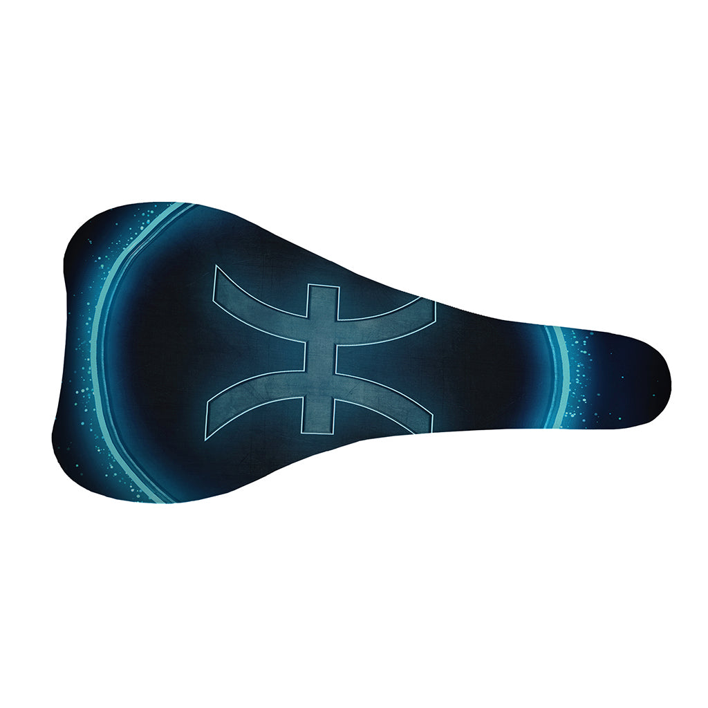 Blue Pisces Zodiac Sign Print Bicycle Seat Cover