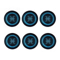 Blue Pisces Zodiac Sign Print Coaster Set