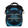 Blue Pisces Zodiac Sign Print Diaper Bag