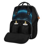 Blue Pisces Zodiac Sign Print Diaper Bag