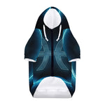 Blue Pisces Zodiac Sign Print Dog Zip Up Hoodie