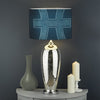 Blue Pisces Zodiac Sign Print Drum Lamp Shade