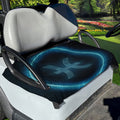 Blue Pisces Zodiac Sign Print Golf Cart Seat Cover